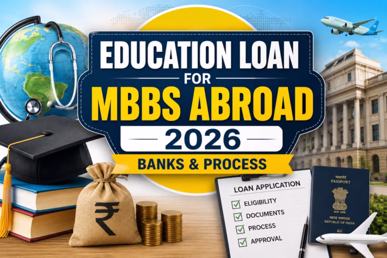 Education Loan for MBBS Abroad 2026: Banks, Eligibility & Complete Process